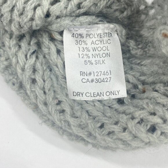 Wildfox Women’s Estate Stripe Open Weave Sweater Sz S Gray Pink Navy - Picture 9 of 9